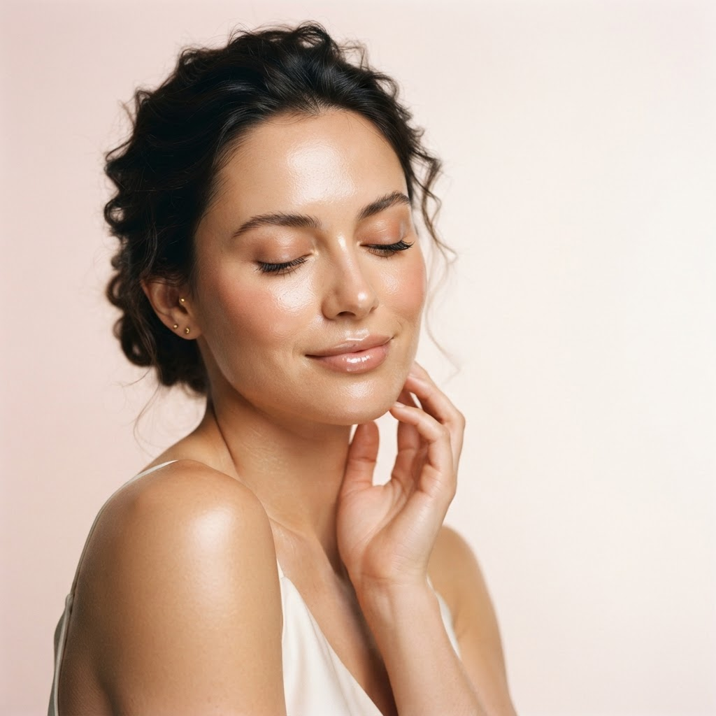 Confident woman with radiant skin after non-surgical aesthetic treatment at BB Contouring in Stevenage